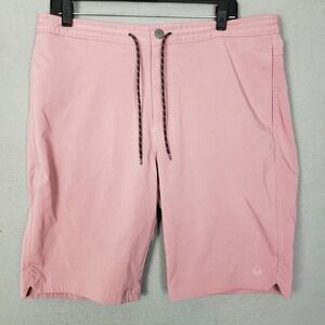 Even Tide Mesh Lined Swim Shorts Blush Pink Preppy Beach Vacation Men's Size 35
